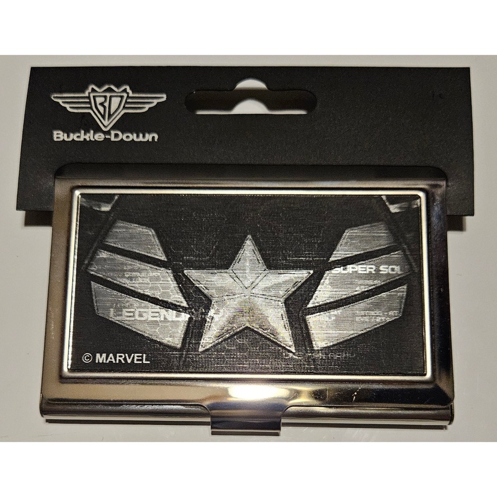 Buckle-Down Marvel Business Card Case Holder‎ Legends Super Soldier
